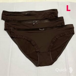 L - New 3 pcs Next Cotton Low-Rise Panties - 20